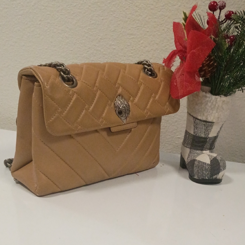Kurt Geiger Beige Quilted Shoulder Bag - Picture 5 of 6